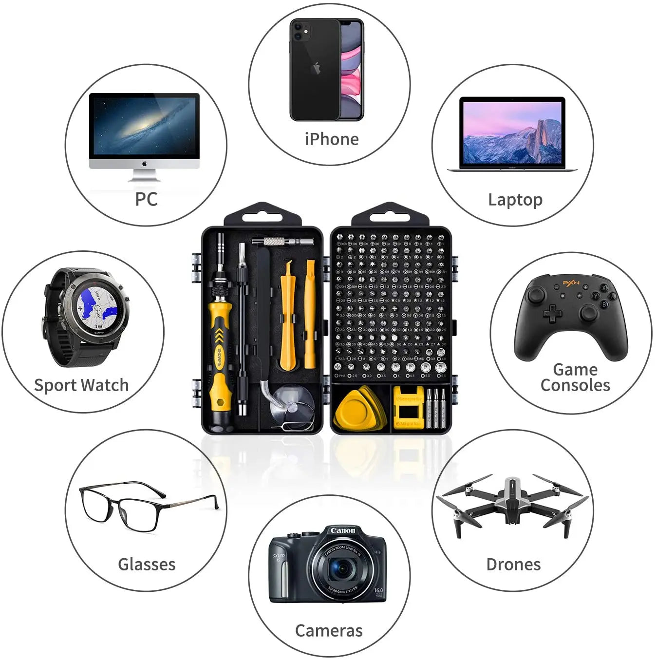 Computer Repair Kit, 122 in 1 Small Precision Screwdriver Set Computer Repair Kit, 122 in 1 Small Precision Screwdriver Set